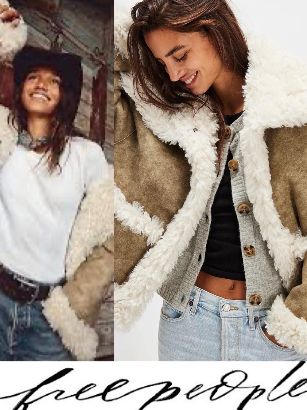 Free People Sherpa Kiki Jacket NWT❤️Viral